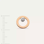 Focus Diamond Rose Gold Single Earring
