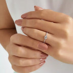 Clover Diamond White Gold Clover Ring
