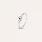 Clover Diamond White Gold Clover Ring