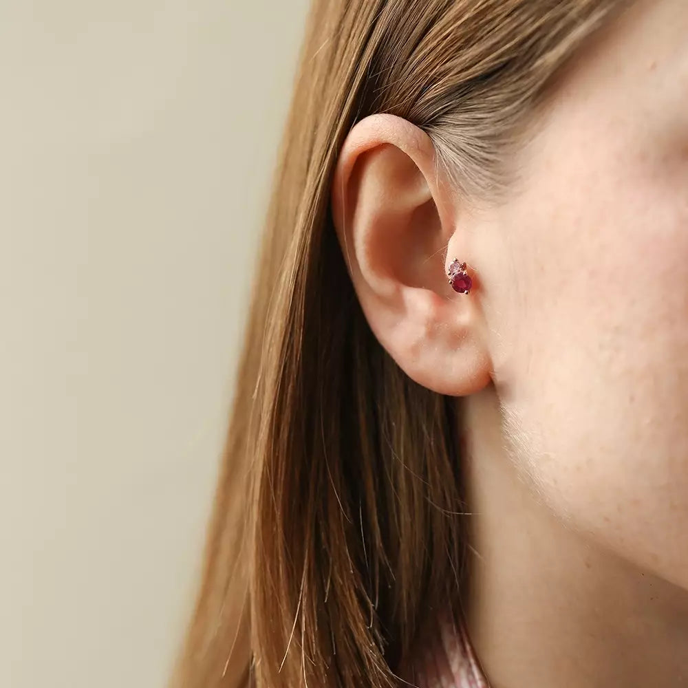 Frutti Ruby Rose Gold Piercing