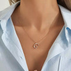 G Initial 0.75 CT Diamond Rose Gold Necklace