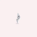 Lisa Diamond White Gold Single Earring