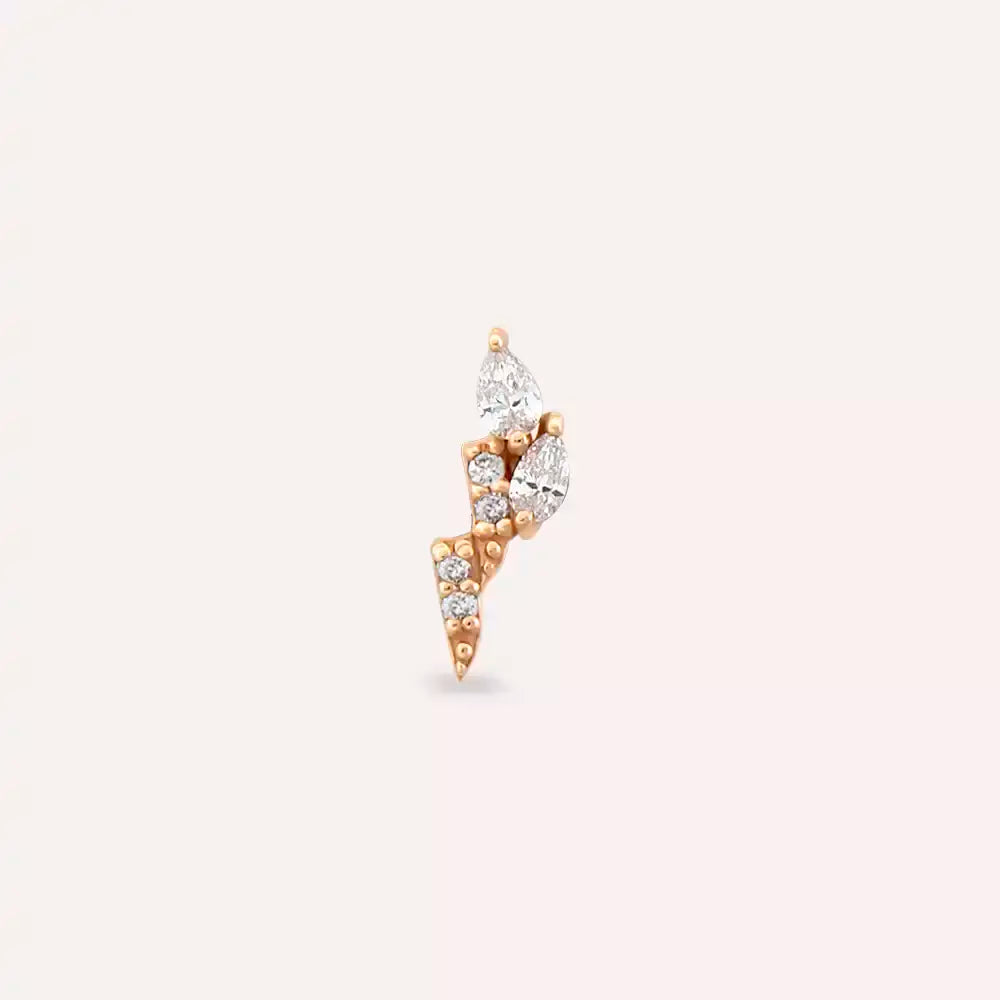 Gale Diamond Rose Gold Piercing
