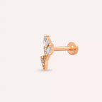 Gale Diamond Rose Gold Piercing