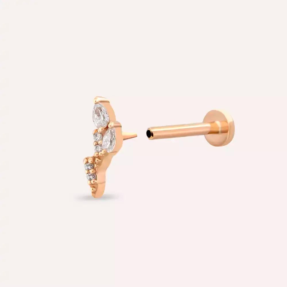 Gale Diamond Rose Gold Piercing