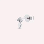 Glim Diamond White Gold Single Earring