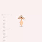 Glim Diamond-Studded Rose Gold Single Earring