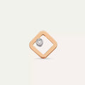 Grain Diamond Rose Gold Single Earring