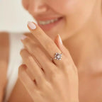 Hake 0.77 CT Diamond White Gold Ring