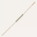 Beryl Diamond and Emerald Bracelet