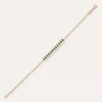 Beryl Diamond and Emerald Bracelet