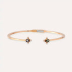 Union Diamond and Sapphire Stone Cuff Bracelet