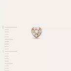 Cherie 0.05 CT Diamond Rose Gold Single Earring