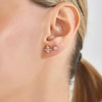 Cherie 0.05 CT Diamond Rose Gold Single Earring