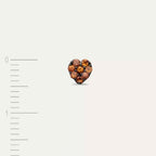 Cherie Orange Sapphire White Gold Mini Single Earring