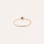 Cherie 0.07 CT Blue Sapphire and Diamond Rose Gold Ring