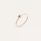 Cherie 0.07 CT Blue Sapphire and Diamond Rose Gold Ring