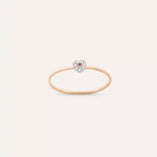 Cherie 0.07 CT Orange Sapphire and Diamond Ring