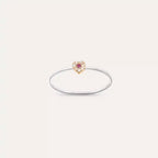 Cherie 0.07 CT Pink Sapphire and Diamond Ring