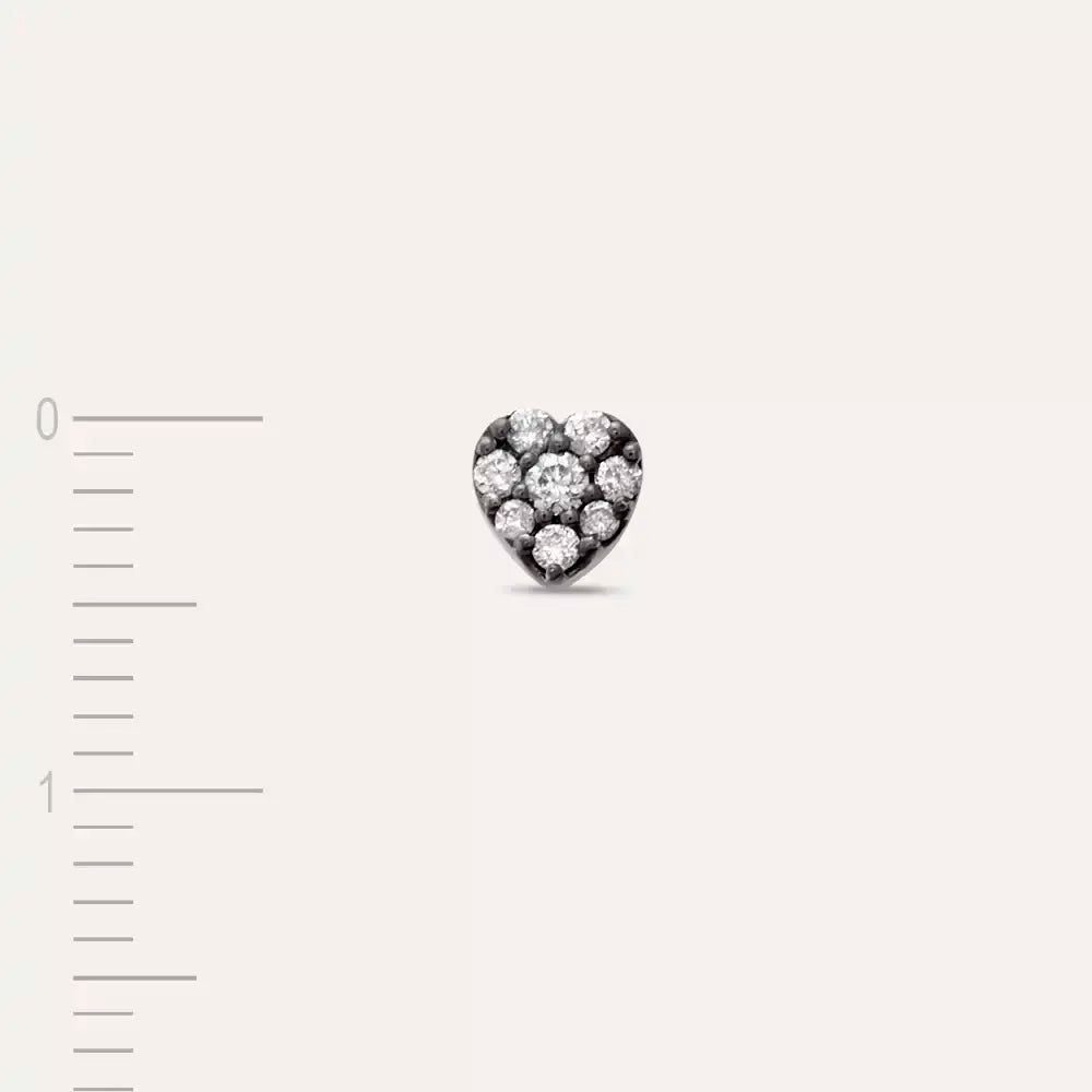 Cherie Diamond White Gold Single Earring