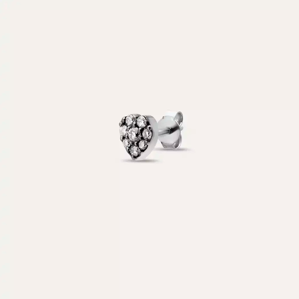 Cherie Diamond White Gold Single Earring