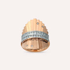Hera 0.99 CT Princess Cut Diamond Rose Gold Ring
