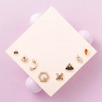 Hexa Diamond Rose Gold Single Earring