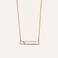 Hook Diamond Rose Gold Necklace