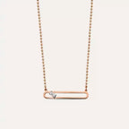 Hook Diamond Rose Gold Necklace