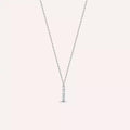 I Harf 0.04 CT Pırlanta Taşlı Beyaz Altın Kolye