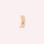 Noir Marquise Cut Diamond Rose Gold Single Earring