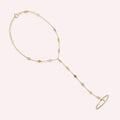 Iris Multicolor Sapphire and Diamond Yellow Gold Hand Ornament