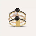 Logic 1.14 CT Diamond and Black Diamond Ring