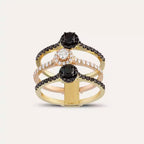 Logic 1.14 CT Diamond and Black Diamond Ring