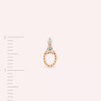 Kalei Diamond Rose Gold Single Earring
