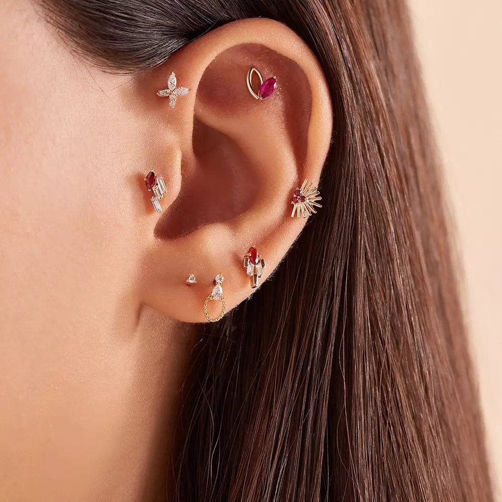 Kalei Diamond Rose Gold Single Earring