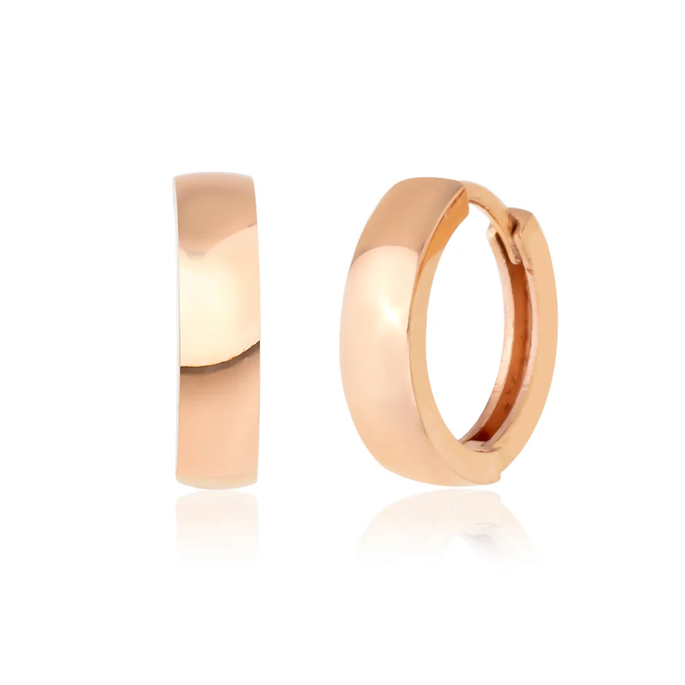 14K Rose Gold Hoop Earrings