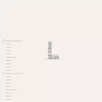 L Letter White Gold Single Earring with Diamond