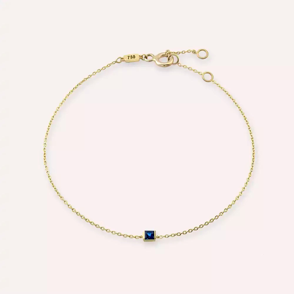 Lana Sapphire Stone Yellow Gold Bracelet