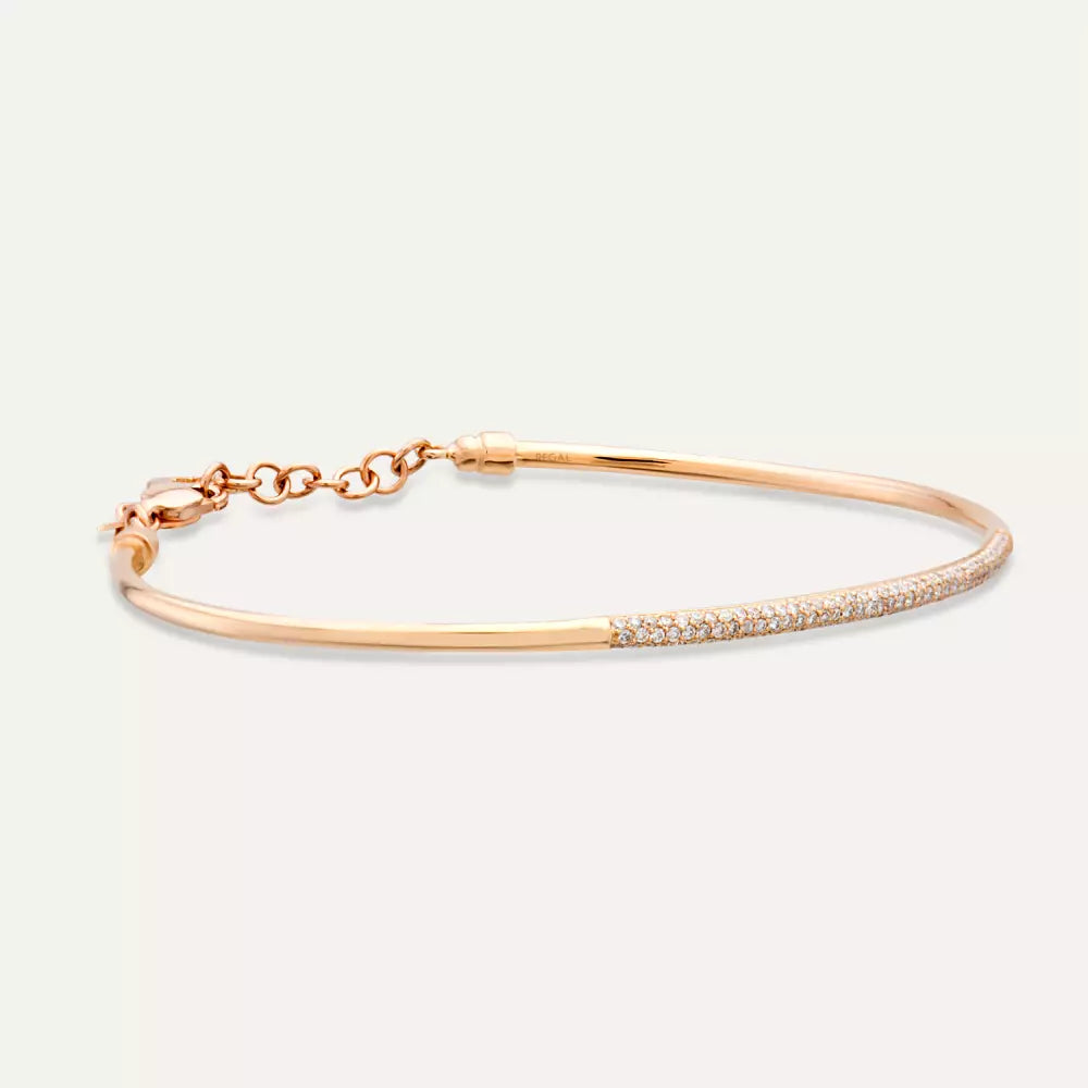 Lean Diamond Rose Gold Bracelet
