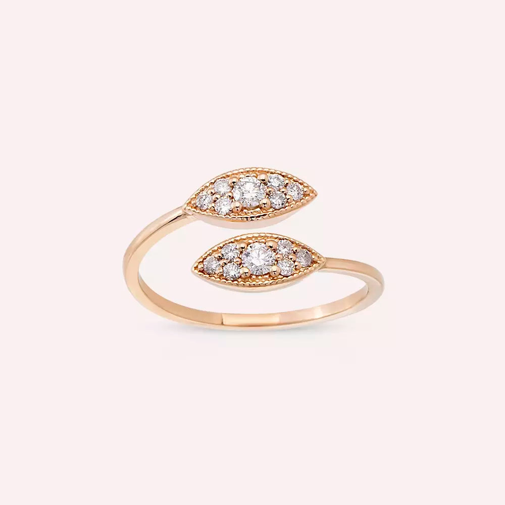 Liane Diamond Rose Gold Ring