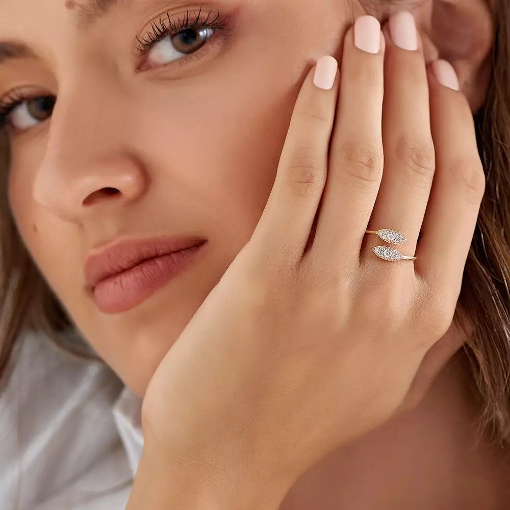 Liane Diamond Rose Gold Ring