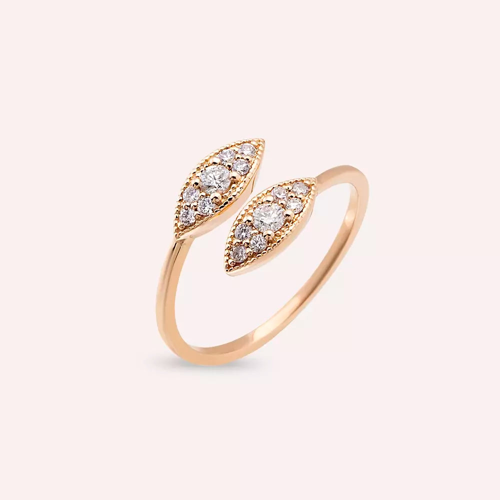 Liane Diamond Rose Gold Ring