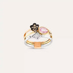 Poem 1.04 CT Diamond and Pink Sapphire Ring