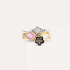 Poem 1.04 CT Diamond and Pink Sapphire Ring