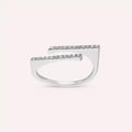Linear 0.24 CT Diamond White Gold Ring
