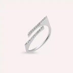 Linear 0.24 CT Diamond White Gold Ring