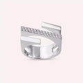 Linear Bold 0.27 CT Diamond White Gold Ring