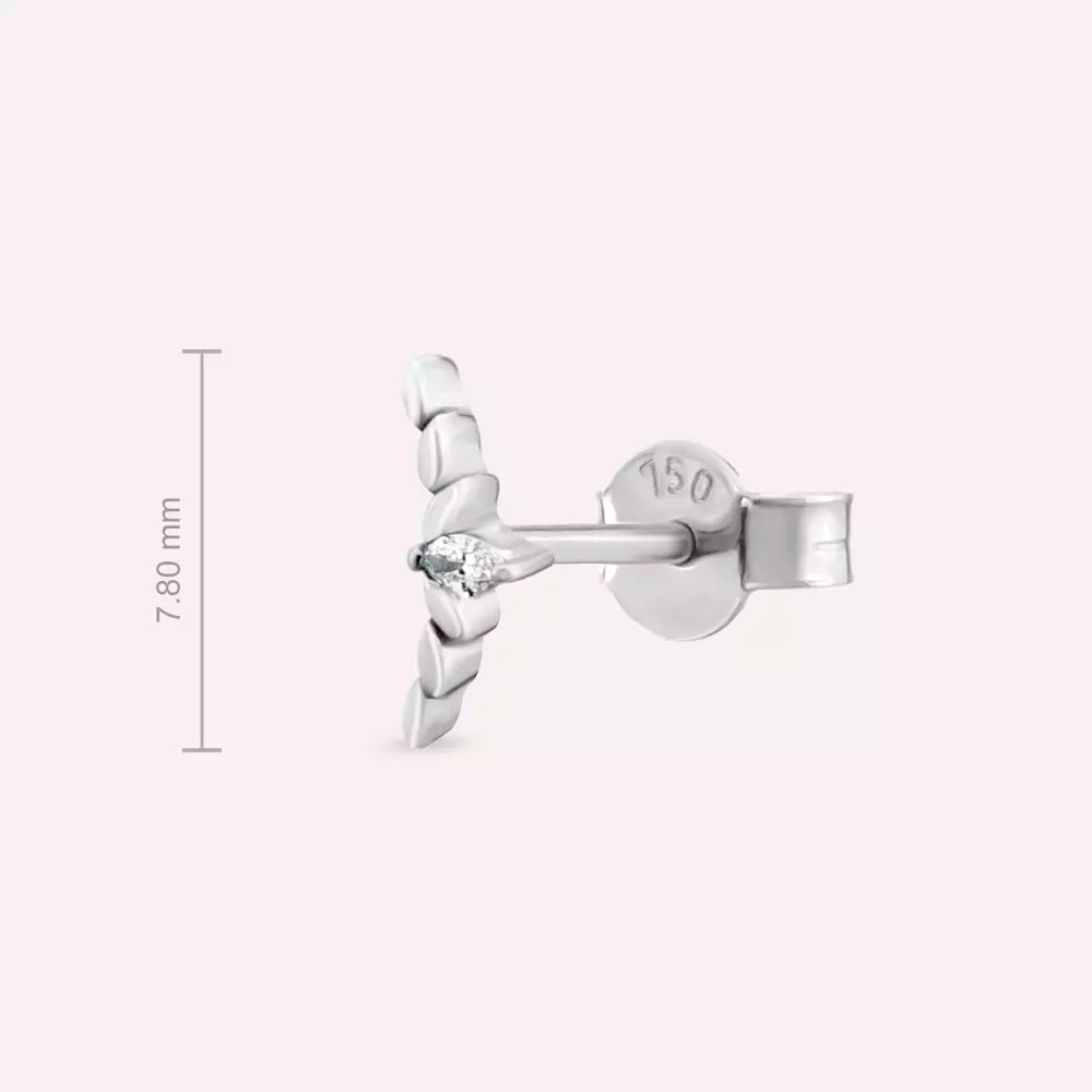 Liora Diamond White Gold Single Earring