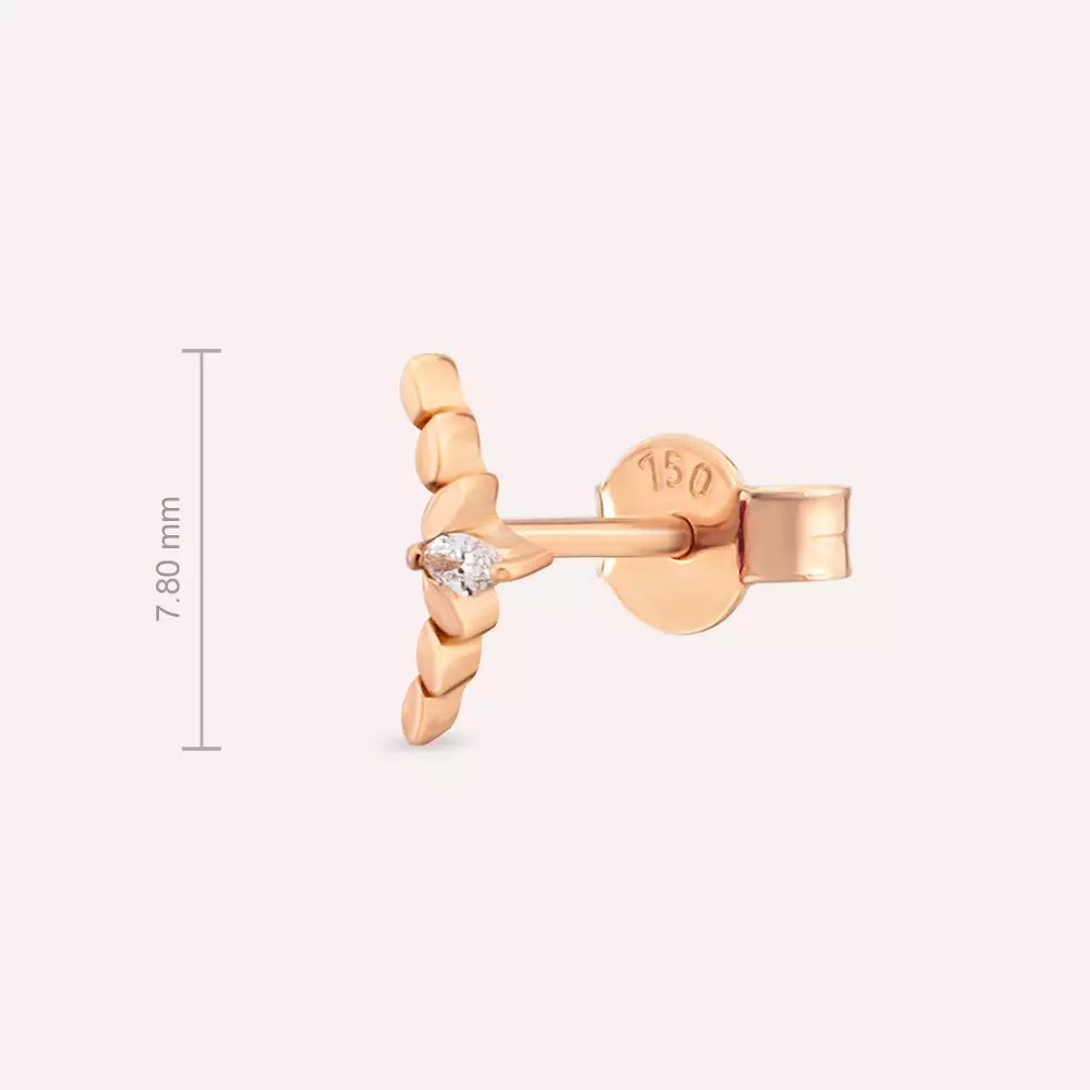 Liora Diamond Rose Gold Single Earring